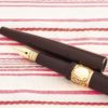 antique vintage parker lucky curve 6 black chased hard rubber eyedropper fountain pen