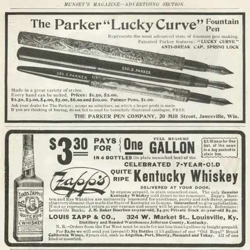 vintage antique parker 33 lucky curve hard rubber gold filled filigree overlay eyedropper fountain pen