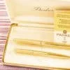 vintage parker 61 gold SIGNET INSIGNIA fountain pen pencil box set new old stock