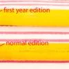 vintage parker duofold jr lucky curve mandarin yellow first year fountain pen rare