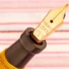 vintage parker duofold jr lucky curve mandarin yellow first year fountain pen rare