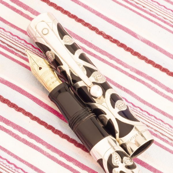 Sheaffer Nostalgia sterling silver floral vine overlay fountain pen gift box set