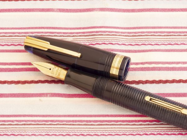 vintage waterman hundred 100 blue crystal jewel lucite fountain pen
