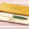 vintage parker 41 white enamel snake skin green aerometric fountain pen new old stock box