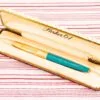 parker 61 new gold torquoise fountain pen new old stock
