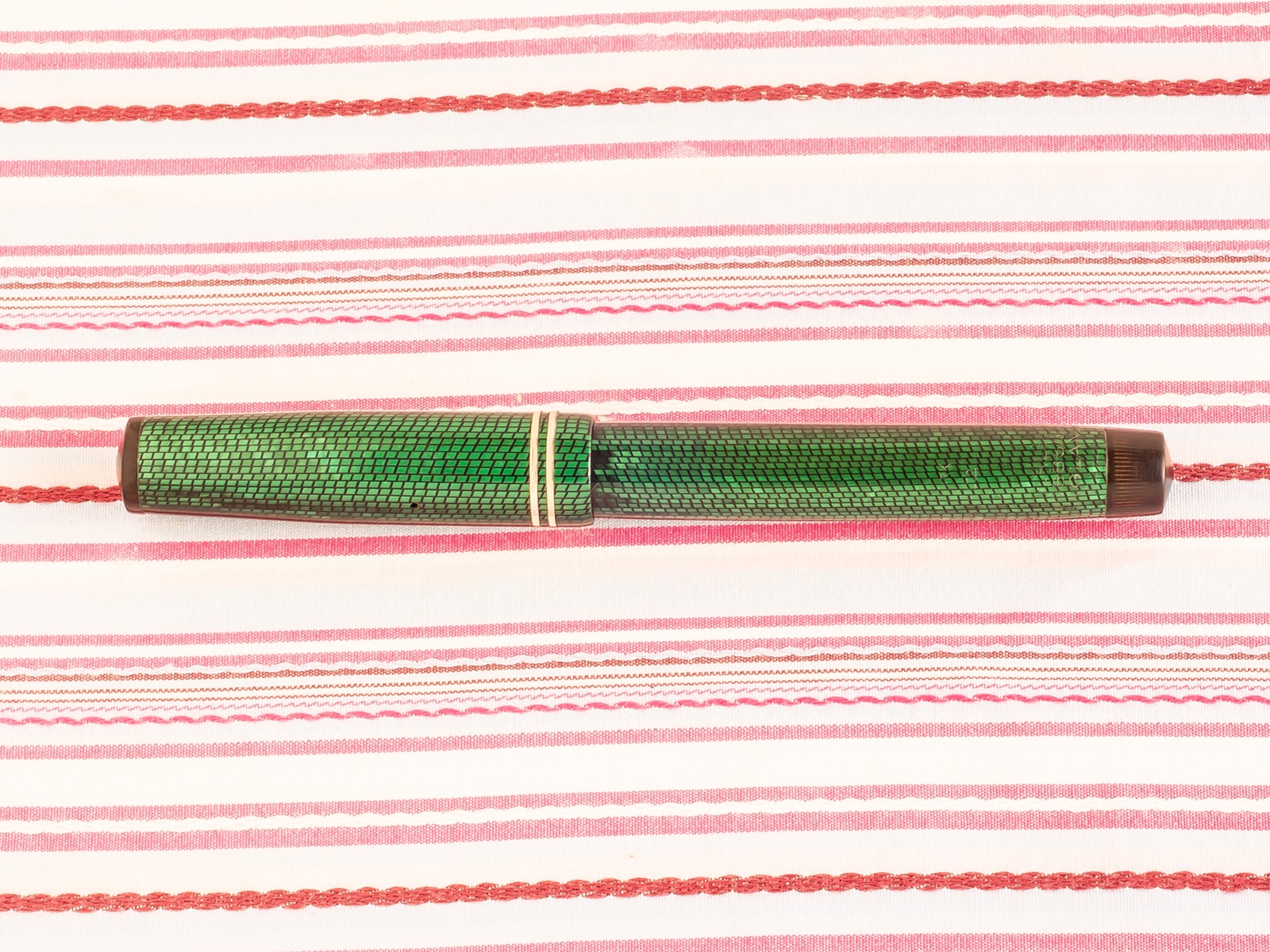 Vintage Mabit Todd Swan Leverless Green Lizard-Snake-skin fountain pen with Swan Metal clip