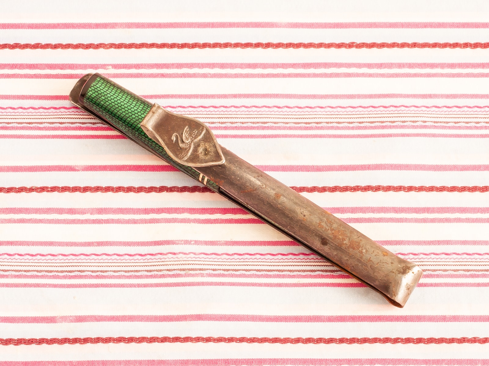 Vintage Mabit Todd Swan Leverless Green Lizard-Snake-skin fountain pen with Swan Metal clip