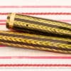 vintage conklin nozac word gauge green herringbone fountain pen co021 6