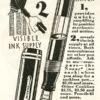 vintage conklin nozac word gauge green herringbone fountain pen co021 adv cartoon