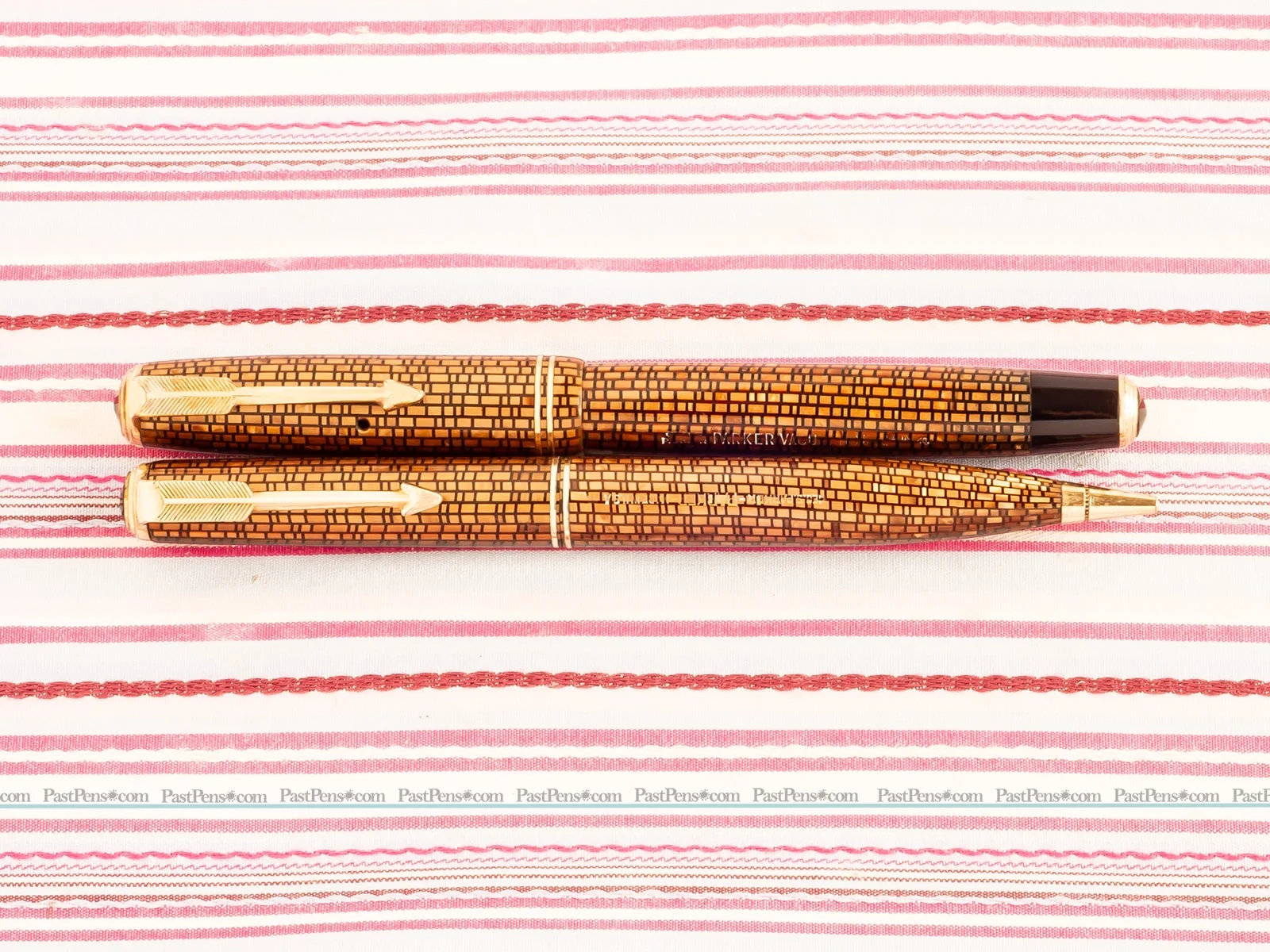parker vacumatic golden webbed pen set pk255 0
