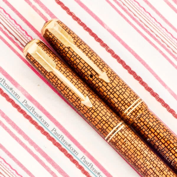 parker vacumatic golden webbed pen set pk255