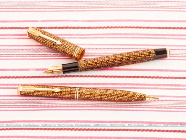 parker vacumatic golden webbed pen set pk255 9