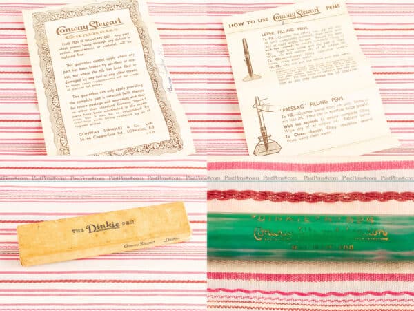 conway stewart dinkie 526 green pink cs079 4