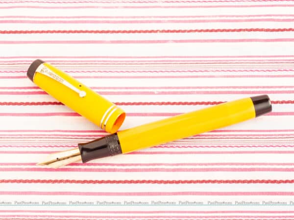 parker duofold lucky curve senior mandarin yellow streamlined pk256 9