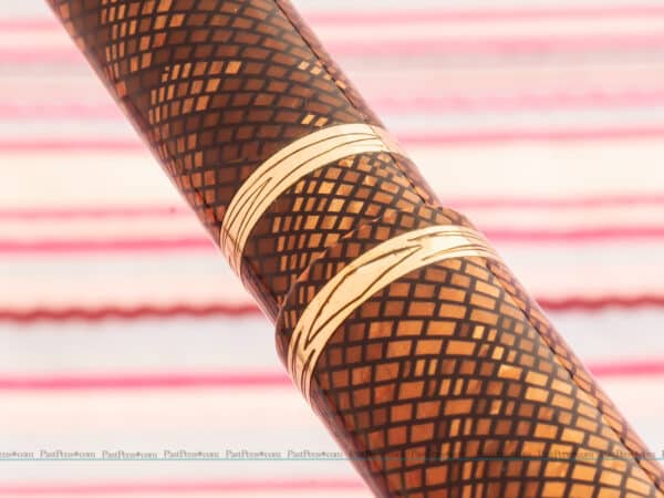 waterman ideal 92 gold snake skin lizard fountain pen wm153 7
