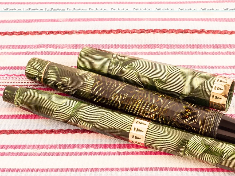 vintage eversharp doric green shell senior fountain pen pencil set collectibles