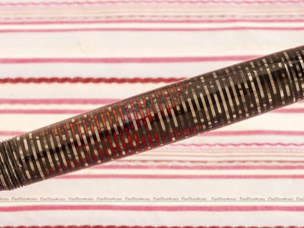 vintage parker vacumatic new old stock sticker silver striped fountain pen barrel