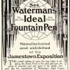 vintage waterman gold overlay hand engraved floral etched fountain pen advertisement