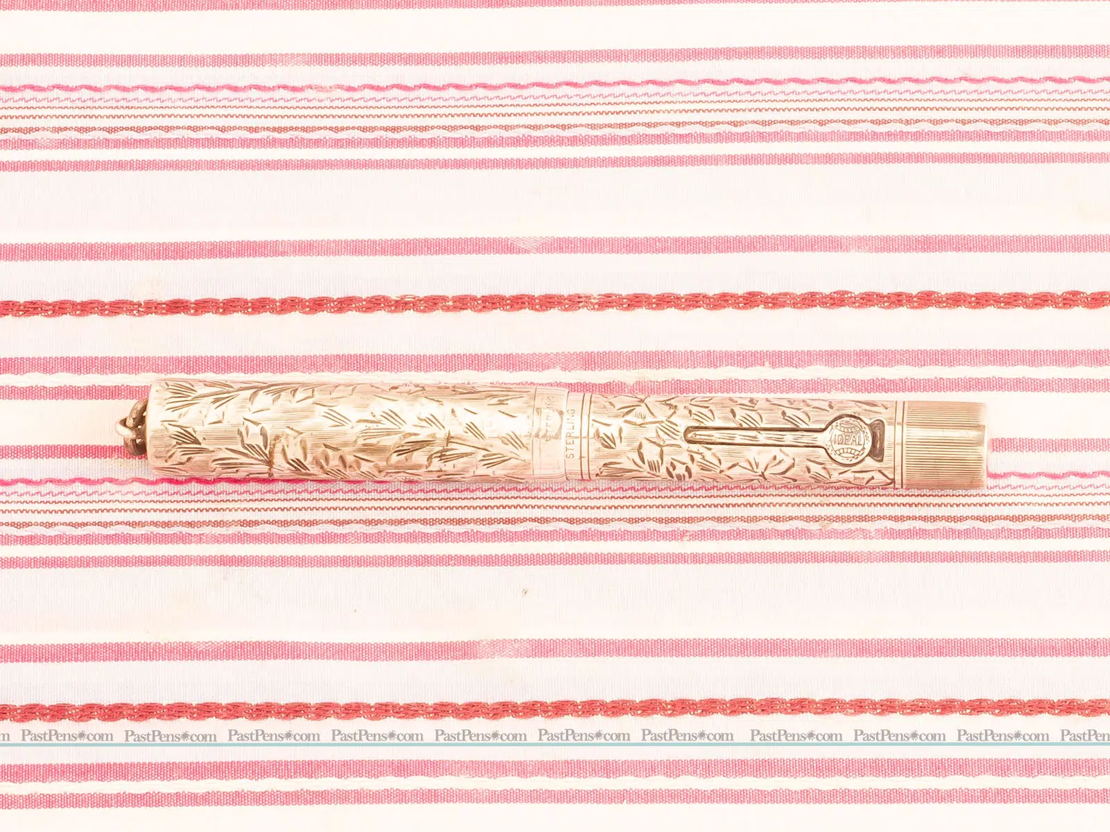 vinage waterman 452 sterling silver overlay floral fountain pen model