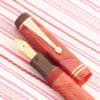 vintage parker duofold red herringbone fountain pen
