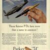 vintage parker 51 deluxe double jewel fountain pen advertisement