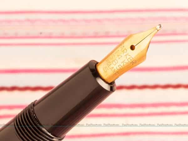vintage parker slimfold duofold black fountain pen new old stock gold nib