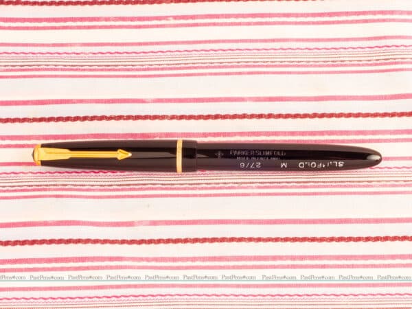 vintage parker slimfold duofold black fountain pen new old stock model