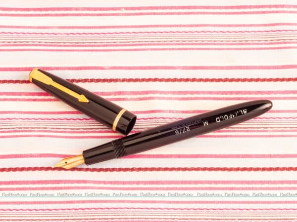 parker slimfold duofold black fountain pen new old stock repair