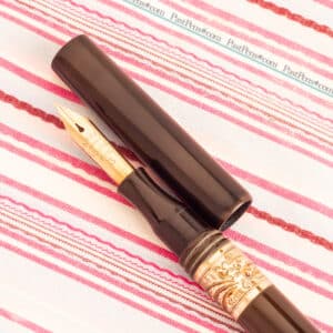 vintage antique parker lucky curve black fountain pen pk268