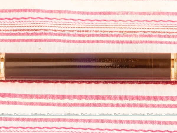 vintage antique parker lucky curve black fountain pen pk268 imprint 1