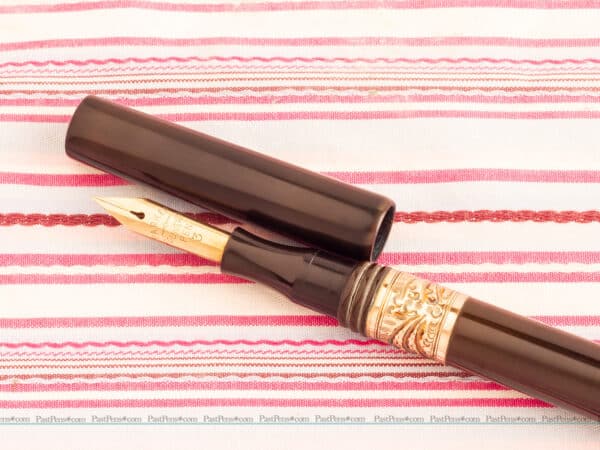 vintage antique parker lucky curve black fountain pen pk268 restored 1