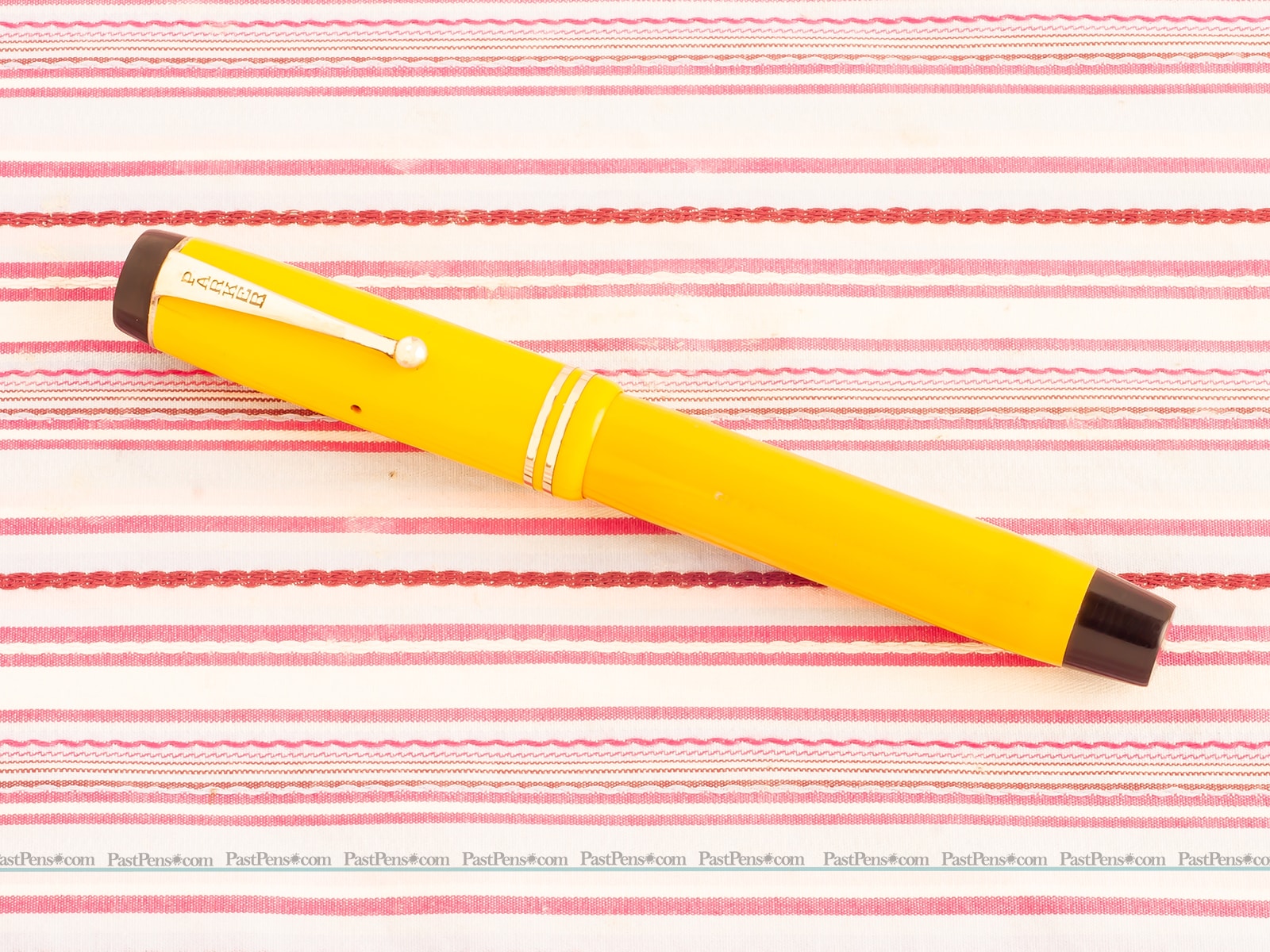 vintage parker duofold senior mandarin yellow streamlined fountain pen serviced