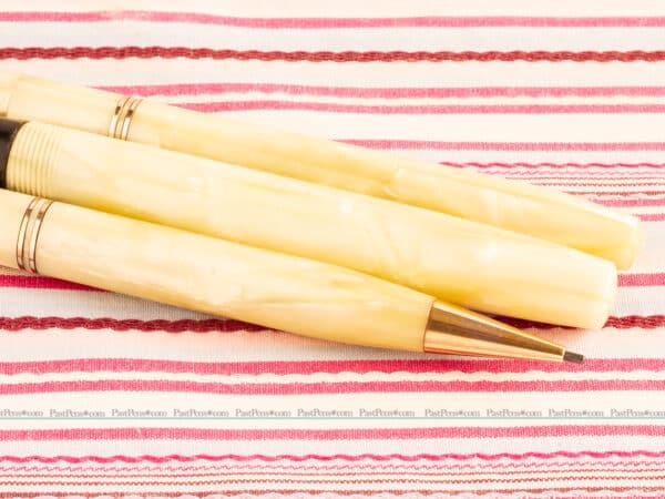 waterman nurse pearl fountain pen pencil thermometer set trio wm104 mother of pearl