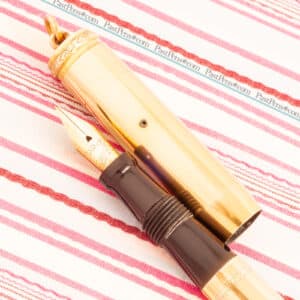 parker lucky curve gold filled overlay fountain pen pk274