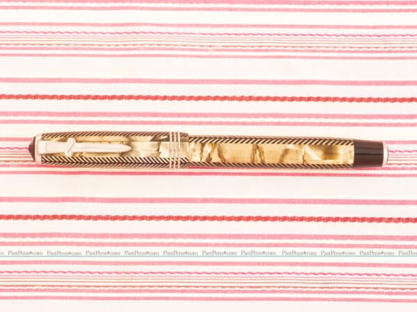vintage parker royal challenger sword clip silver herringbone senior fountain pen pk273 collectibles