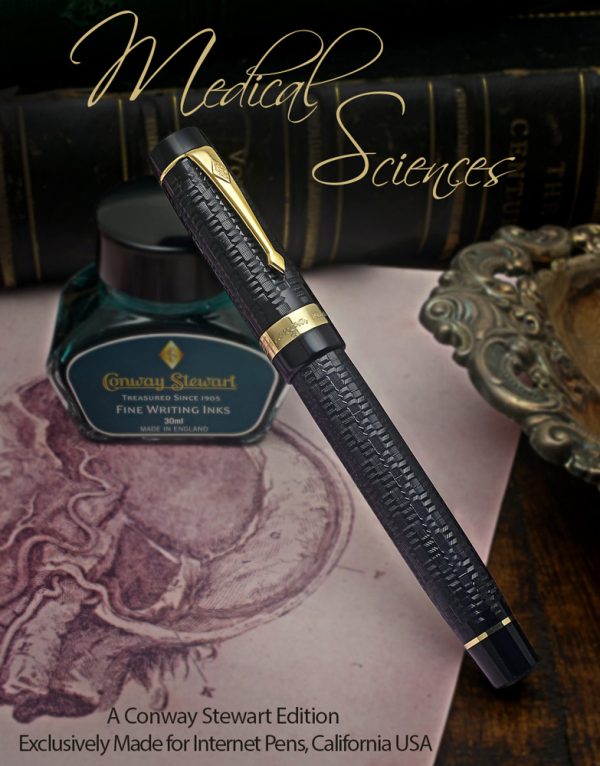 conway stewart medical sciences limited edition fountain pen box set cs084 stock