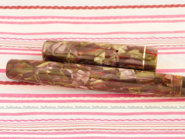 vintage mabie todd swan italian marble self filler fountain pen mt095 multi color