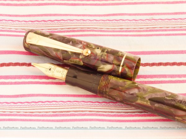 mabie todd swan italian marble self filler fountain pen mt095 restored