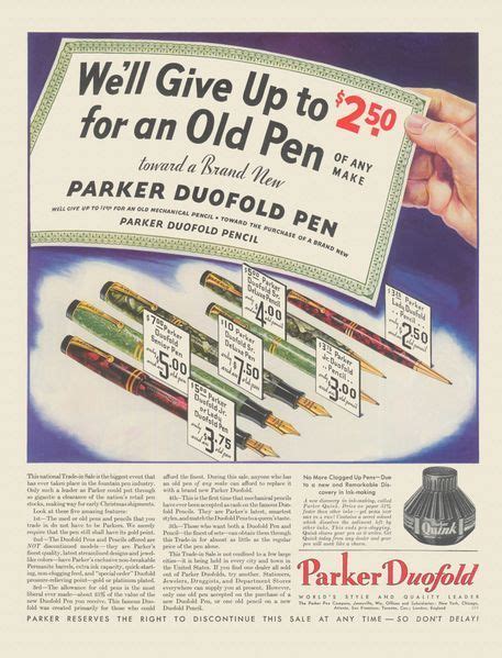 parker duofold red herringbone marble fountain pen pk275 advertisement