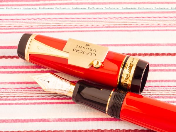 pilot custom urushi fountain pen vermillion discount