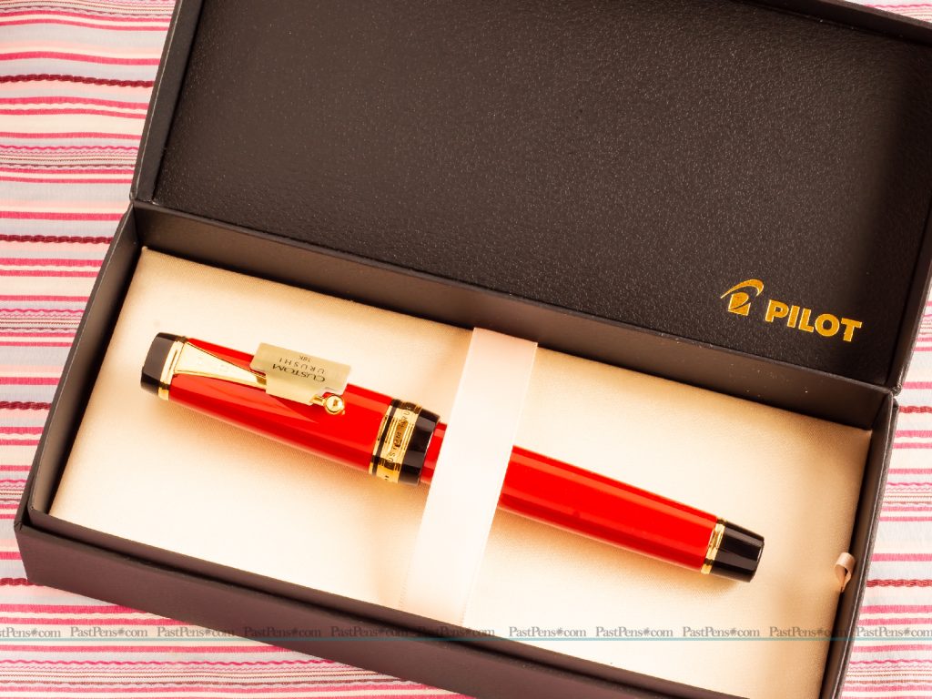pilot custom urushi fountain pen vermillion new