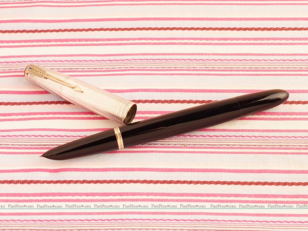 vintage parker 51 sterling silver blue diamond black fountain pen pencil set pk277 model
