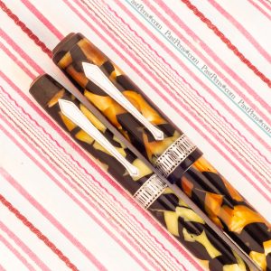 waterman patrician senior nacre cream black marble fountain pen pencil set wm169 vintage