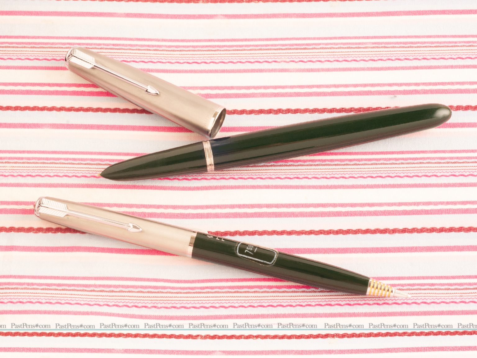 Parker 51 Fountain Pen Pencil Set Forest Green New Old Stock