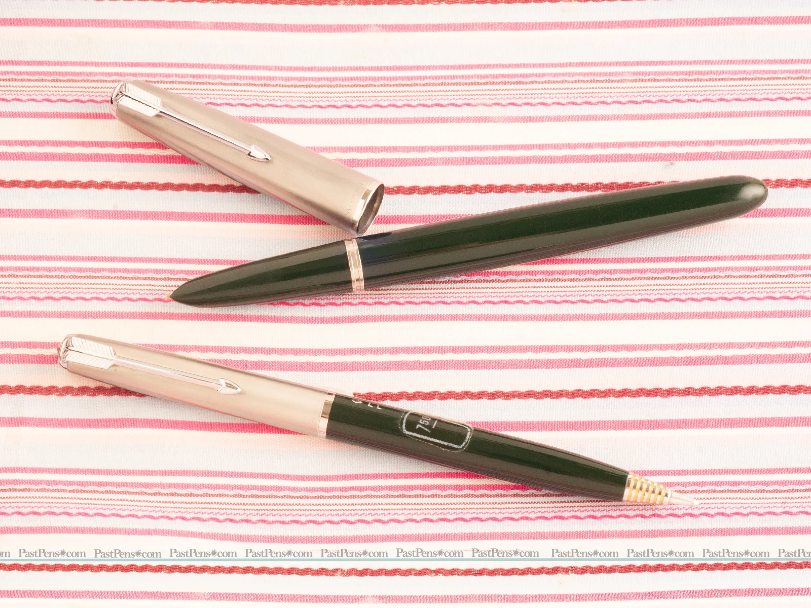Parker 51 Fountain Pen Pencil Set Forest Green New Old Stock