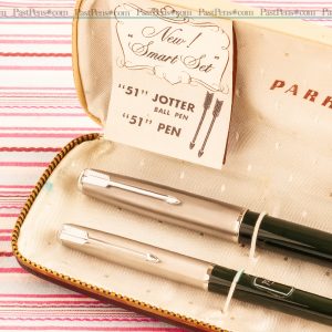 Parker 51 Fountain Pen Pencil Set Forest Green New Old Stock Parker 51 Fountain Pen Pencil Set Forest Green New Old Stock