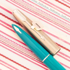 vintage parker 61 torquoise fountain pen new old stock pk283