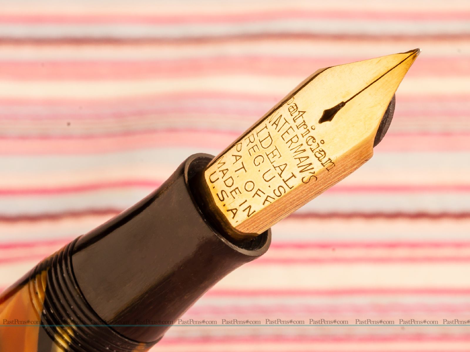 Vintage Waterman Patrician Fountain Pen Nacre Black Pearl 3 vintage waterman patrician fountain pen senior nacre black pearl marble wm174