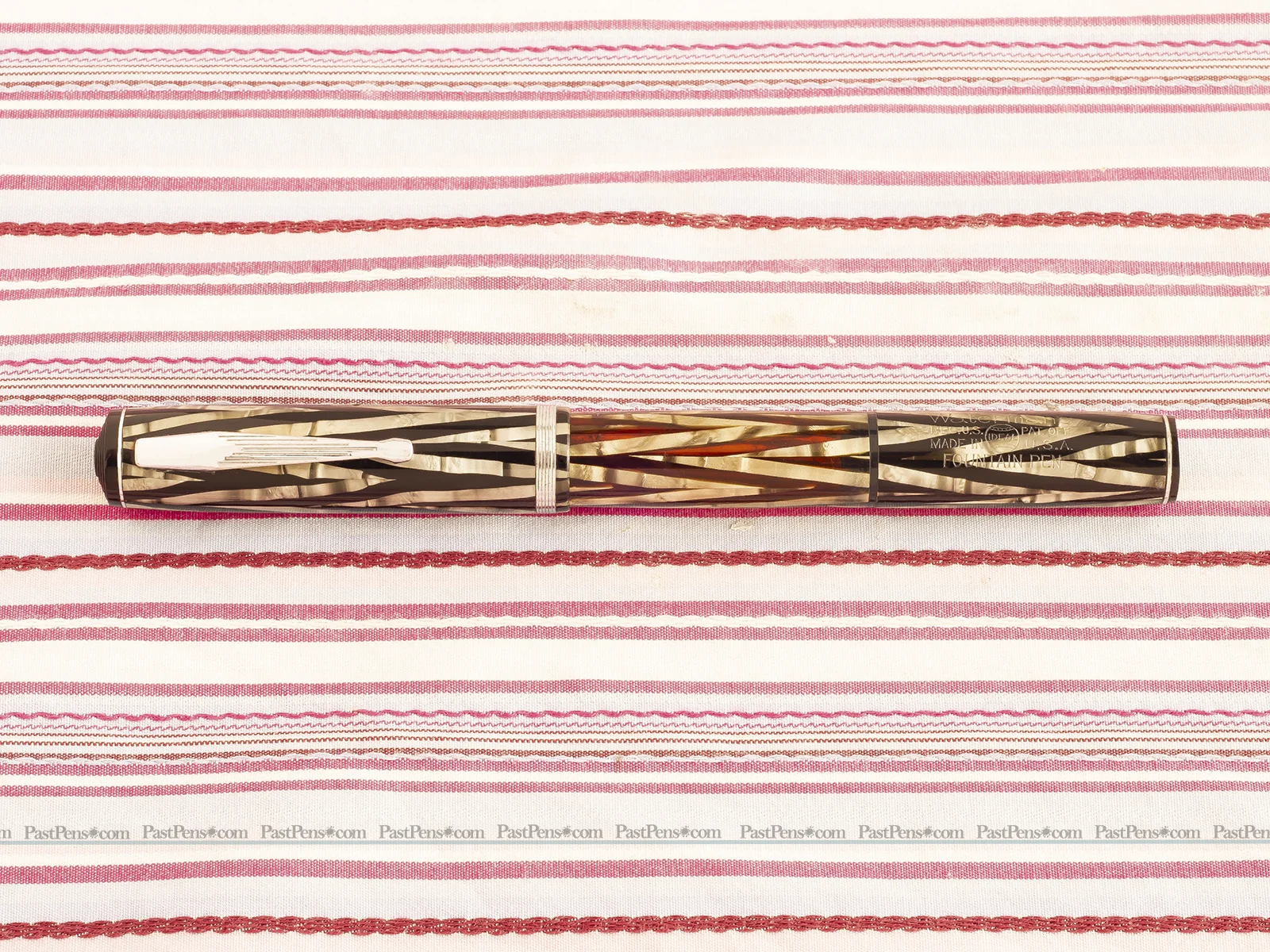 vintage waterman silver ray ink vue fountain pen wm174 0