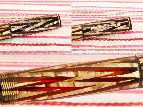 vintage waterman silver ray ink vue fountain pen wm174 6
